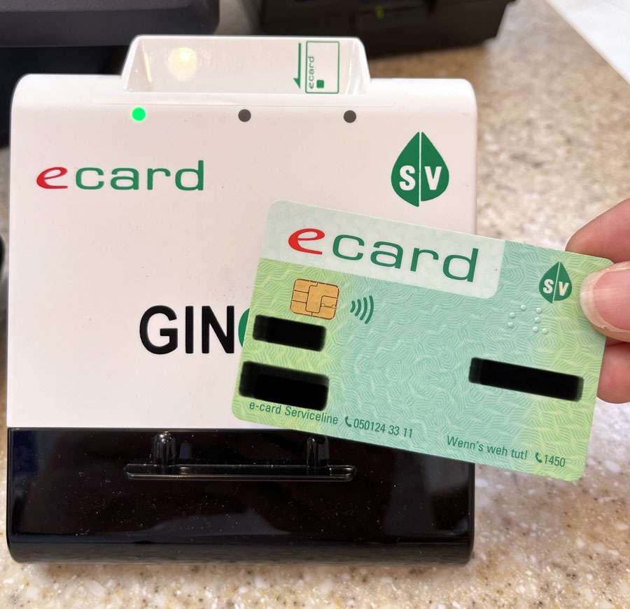 E-Card zum Einsehen des E-Rezeptes